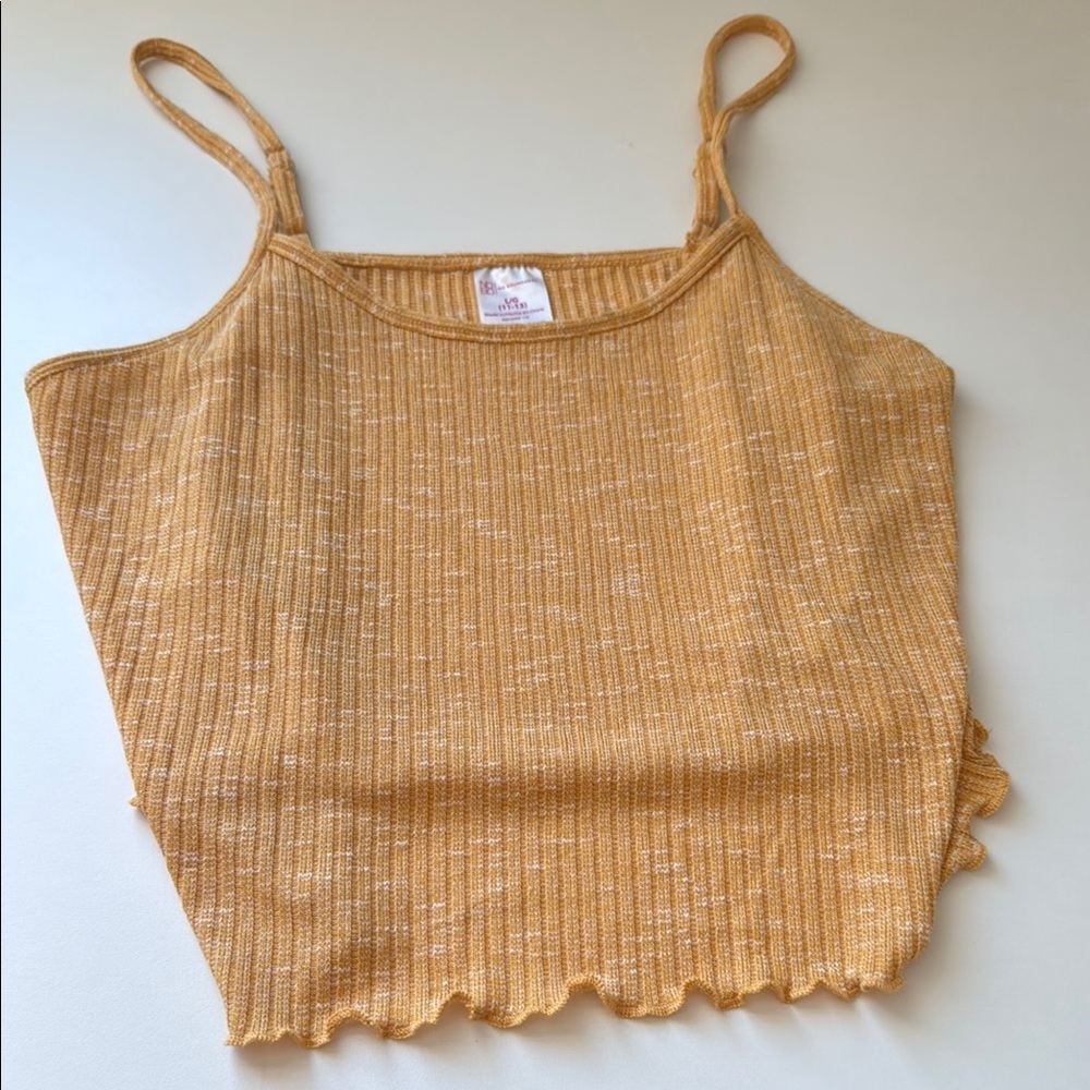 No boundaries Ribbed Yellow Crop size large